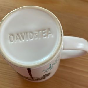 David’s tea mug teal and black trees. Excellent like new condition